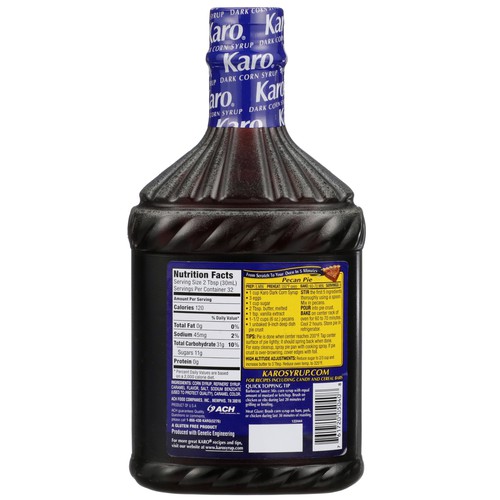 Karo Dark Corn Syrup with Refiners' Syrup 32 oz