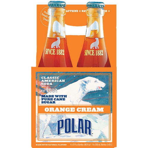 Polar Classic Orange Cream Soda 12 oz