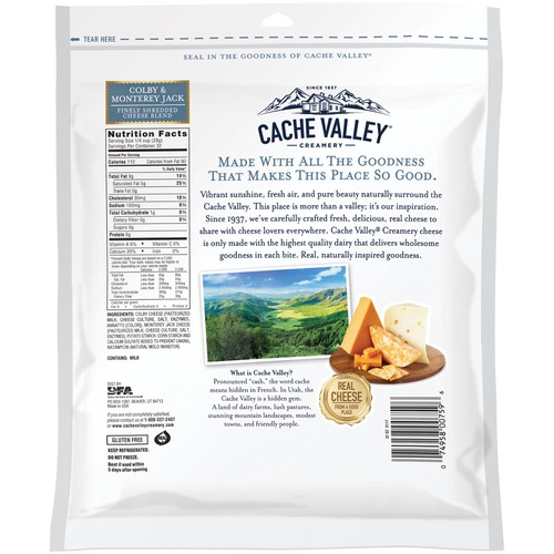 Cache Valley Cache Valley Creamery Colby Monterey Jack Finely