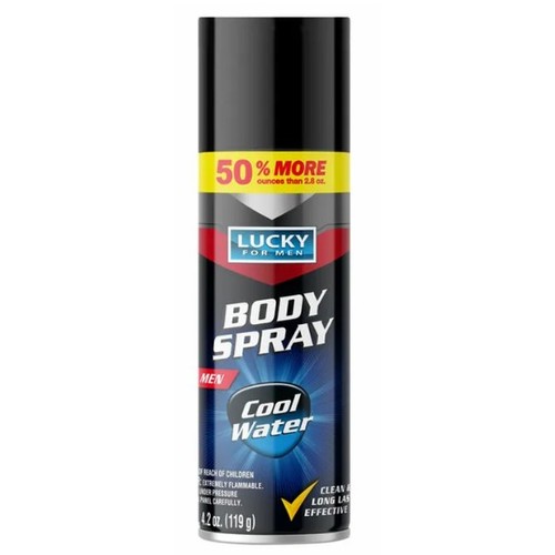 Lucky Supersoft Men's Body Spray Cool Water