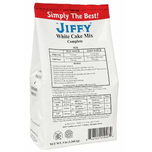 JIFFY: White Cake - complete baking mix