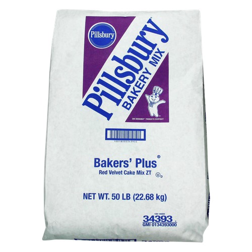 Baker's Plus Cake Mix 50 lb Red Velvet Zero Trans-Fat