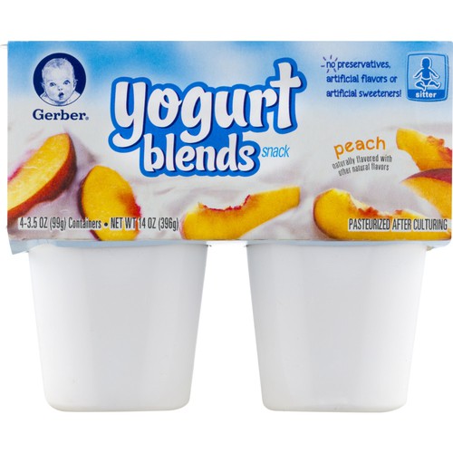 gerber peach yogurt