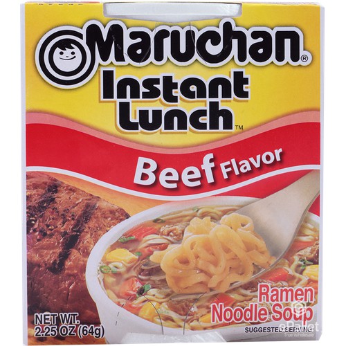 Maruchan Instant Beef Flavor Ramen Noodle Soup 2.25 oz. Cup