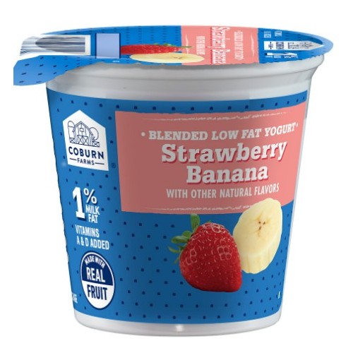 Coburn Farms Strawberry Banana Low Fat Yogurt