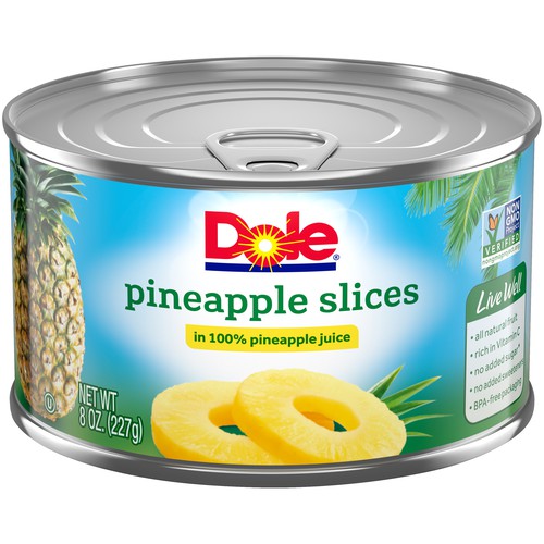 Fancy Pineapple Slices in Juice 12/8 oz