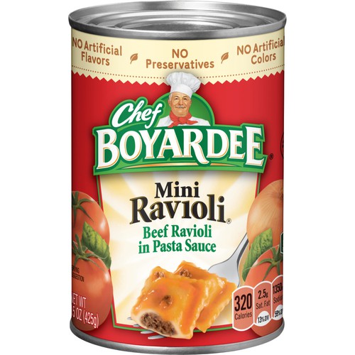 Chef BOYARDEE Mini Ravioli, 15oz Easy-Open Can