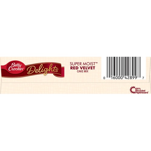 Super Moist Cake Mix, 15.25 oz, Red Velvet