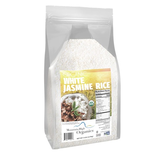 Organic Jasmine White Rice 30lb Case (6x5lb Bags)