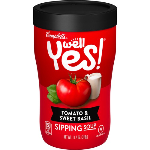Well Yes!® Sipping Soup, Vegetable Soup On The Go, Tomato & Sweet Basil