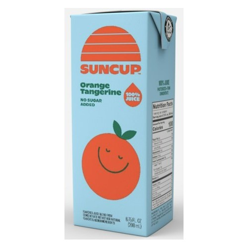 SunCup Orange Tangerine 100% Shelf Stable Juice Box, 40/6.75oz