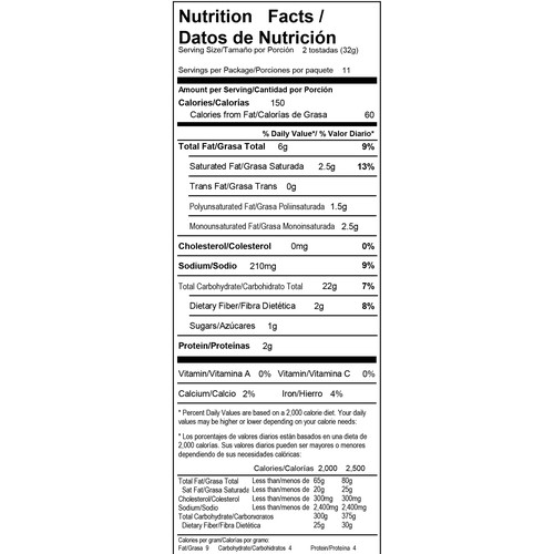 guerrero-tostada-ss-nutrition-facts-bios-pics