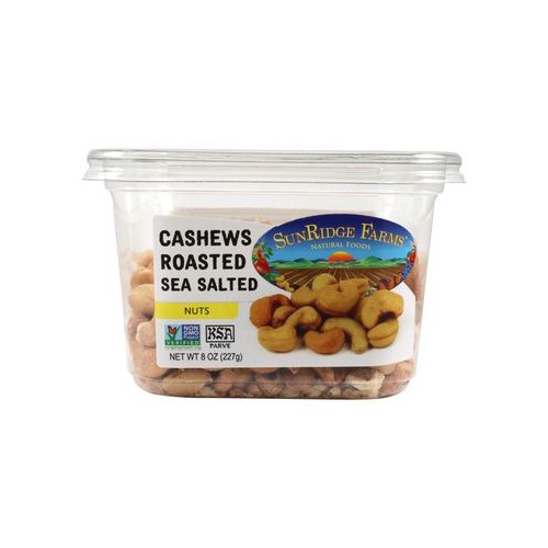 Cashews Fancy, Oil Roasted & Salted NonGMO Verified