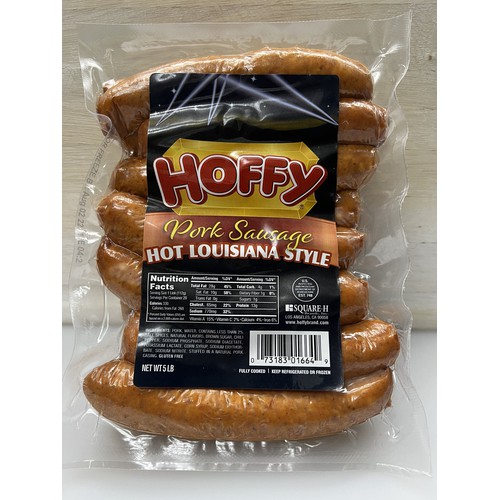 Hoffy 4/1 Louisiana Hot Pork Sausage 4/5#