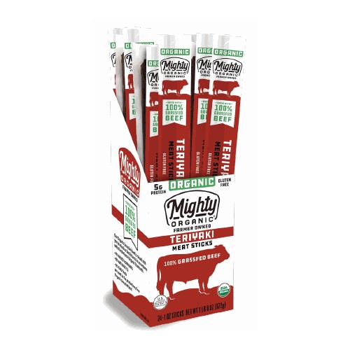 Organic 100% Grass-Fed Teriyaki Beef Stick, 24/1 oz