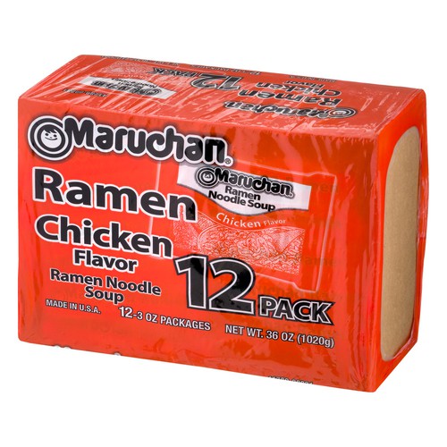 Maruchan Chicken Flavor Ramen Noodle Soup 12-3 oz Bag