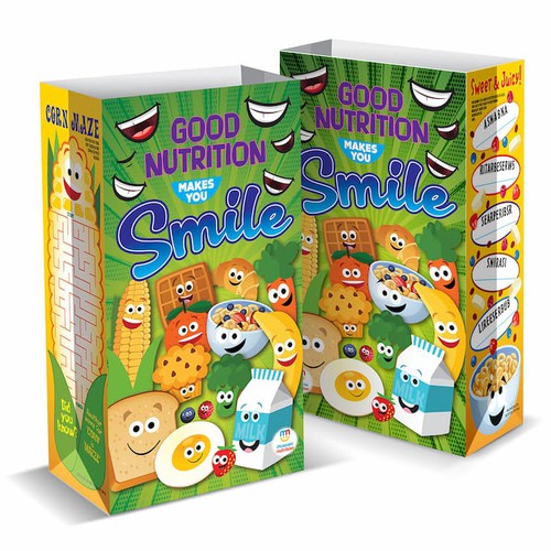 Super Sack Paper Bags - Good Nutrition Makes You Smile, 250ct