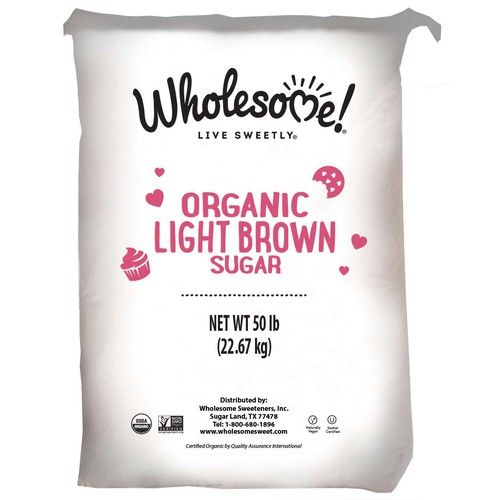 Certified Organic Light Brown Sugar