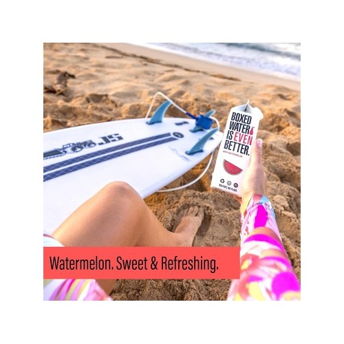 Watermelon Flavored Boxed Water, 12/500 ml
