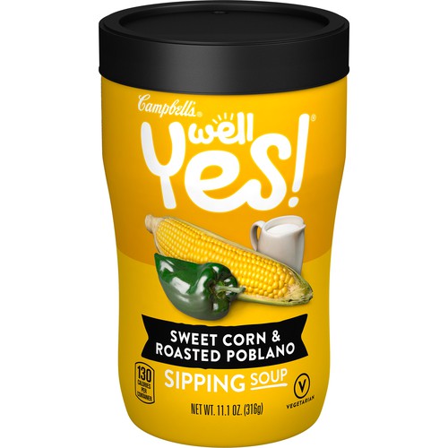 Well Yes!® Sipping Soup, Vegetable Soup On The Go, Sweet Corn & Roasted Poblano