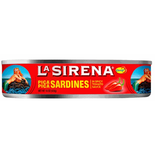 Sardines La Sirena Pica Pica 24/15oz Oval