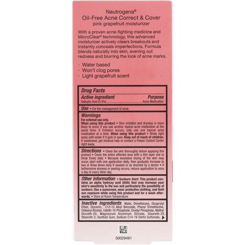 neutrogena oil free acne correct and cover