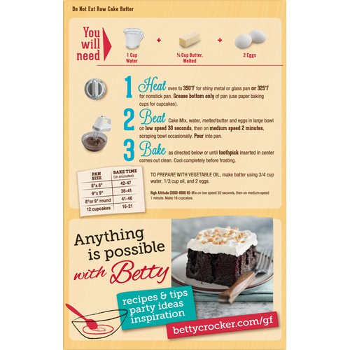 Cake Mix Gluten Free 15 oz Devils Food