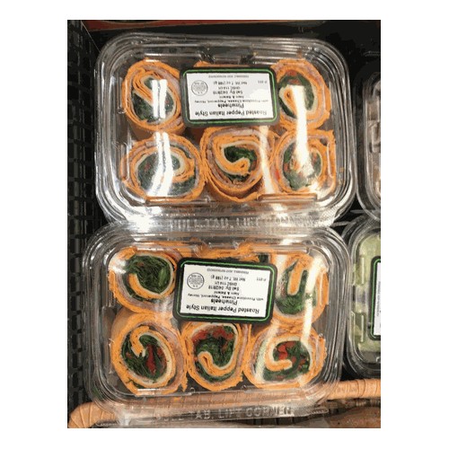 Roasted Red Pepper Lavash Wrap 8" x 10", Clean-Label