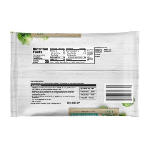 Fairhill Farms Brussels Sprouts Steam Bag