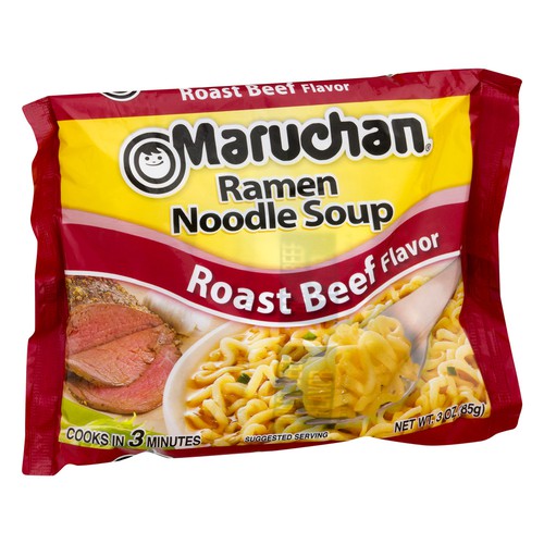 Maruchan  Roast Beef Flavor Ramen Noodle Soup 3 oz. Bag