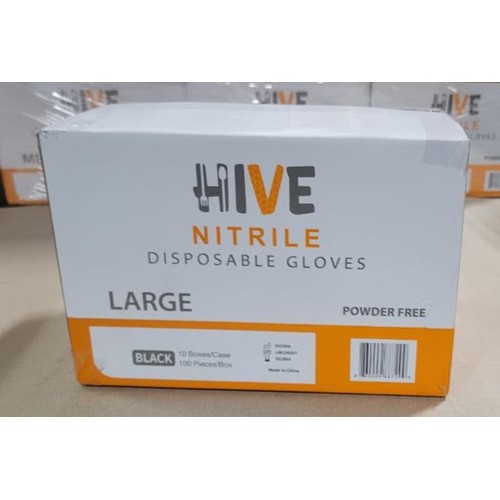 Nitrile Gloves Large 4mil Black