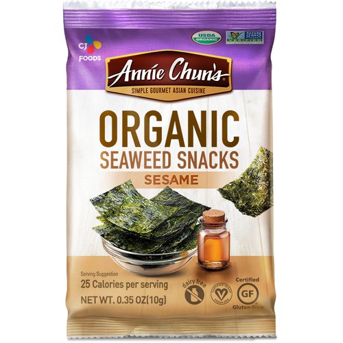 Organic Sesame Seaweed Snack 0.35Ozx12