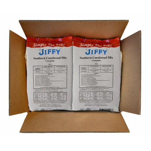 JIFFY Southern Cornbread Mix Complete, 6/5lb Bag