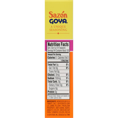 E Pallet Goya Sazon With Azafran Seasoning 3 52 Oz