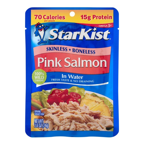 Skinless, Boneless Pink Salmon in Water 2.6oz (12-ct case)