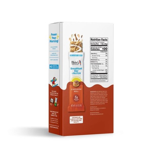 Blake's Seed Based Cinnamon Roll Breakast Bars + Protein