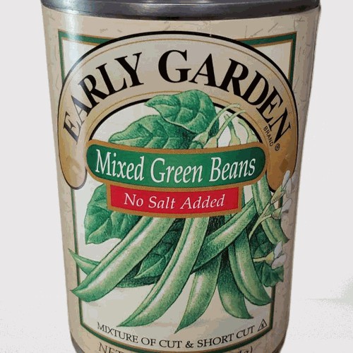 E Pallet Cut Green Beans 6/10 Can