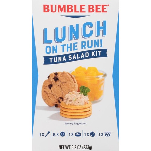 Bumble Bee Lunch on the Run! Tuna Salad - Complete Lunch Kit, 8.2 oz (Pack of 4)