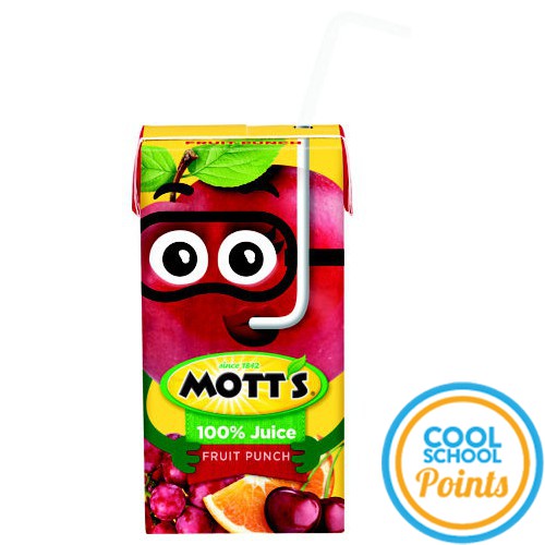 Mott's Mini 100% Fruit Punch, 4.23oz Boz