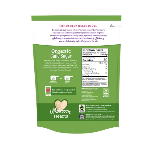Organic Sugar 6/64 oz