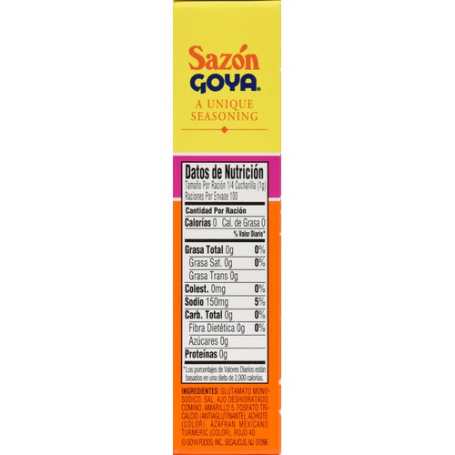 Goya Sazon with Azafran Seasoning 3.52 oz