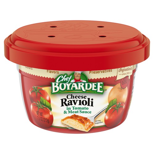 Chef BOYARDEE Cheese Ravioli in Tomato and Cheese Sauce Microwave Bowl, 7.5oz