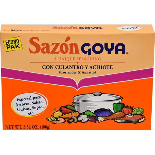 Goya Sazon with Coriander & Annatto Seasoning 3.52 oz