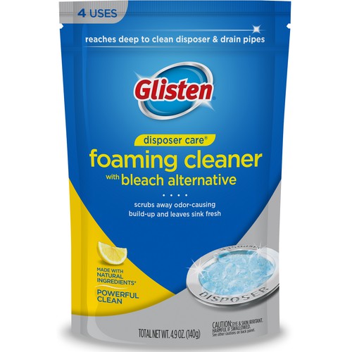 Glisten Disposer Care Foaming Cleaner, Lemon Scent, 4 Use