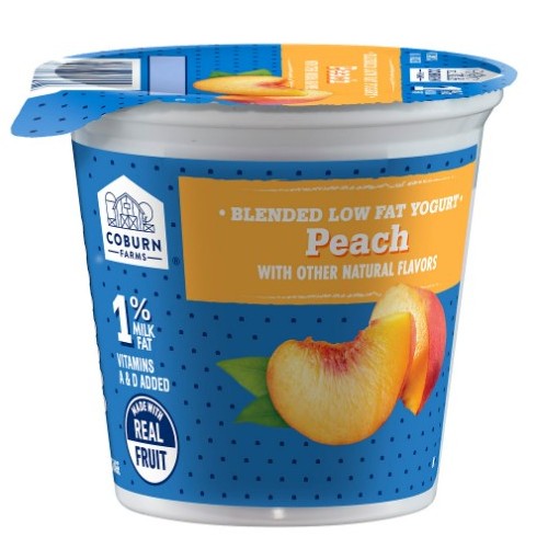 Coburn Farms Peach Low Fat Yogurt