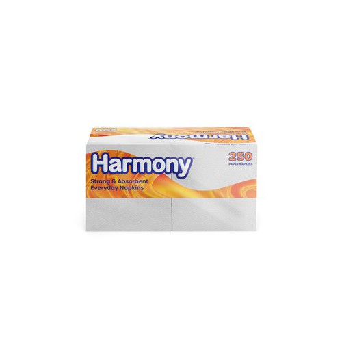 Harmony Everyday Napkins, 250 CT, White, Premium