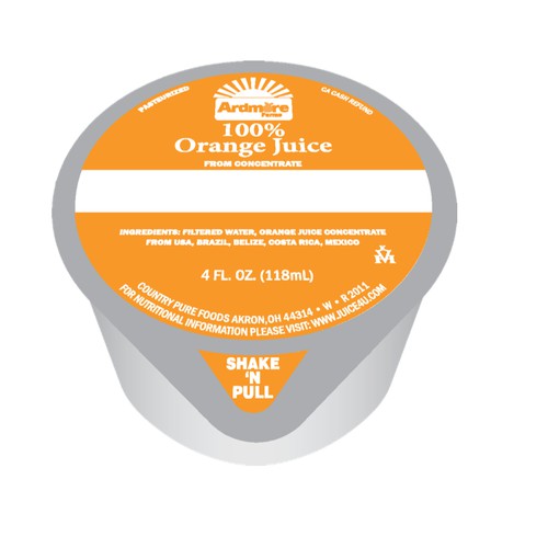 Ardmore Farms Orange Juice Frozen Cup, 4 fl oz