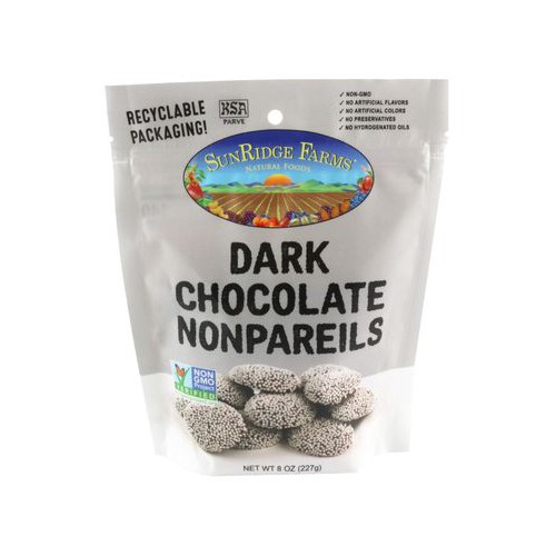 Chocolate Nonpareils, Dark NonGMO Verified