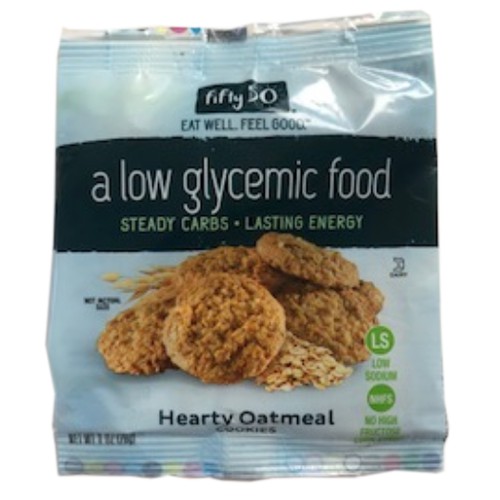 Low Glycemic Hearty Oatmeal Cookies Single Serve Pack