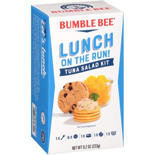 Bumble Bee Lunch on the Run! Tuna Salad - Complete Lunch Kit, 8.2 oz (Pack of 4)